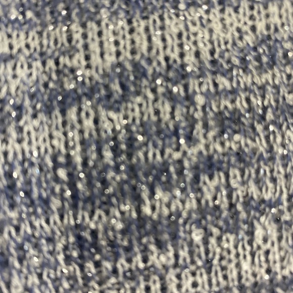 White House Black Market Sweater Blue with Silver Flecks Size Small - Picture 7 of 13